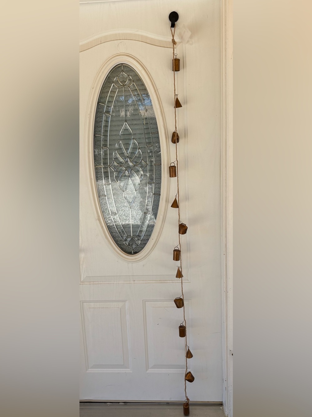 2 Ashland Bell Garland Decorative Hanging Bells Wall Accent in Metallic Brown